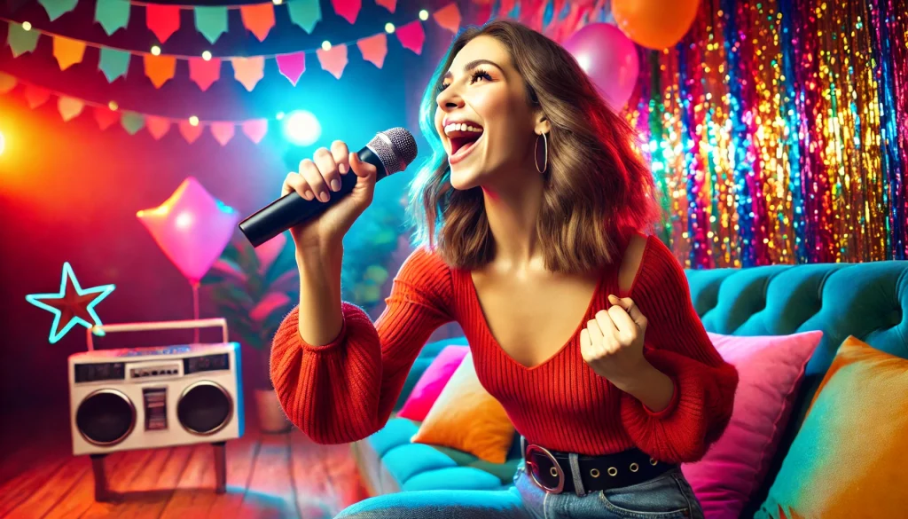 チョコザップのカラオケのCMで女性が歌っている曲とは？